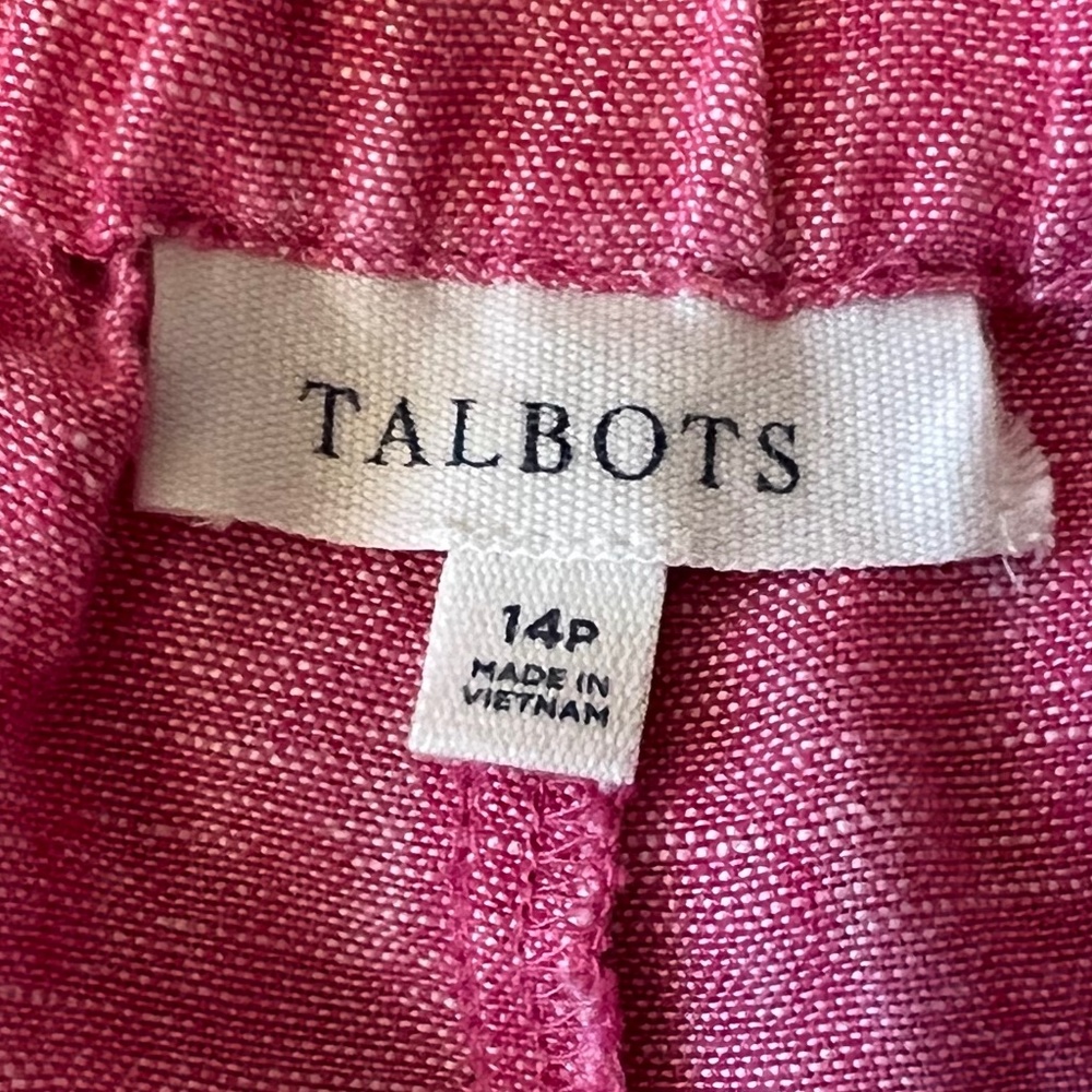 Talbots Linen Tassel Drawstring Pants With Pocket… - image 4